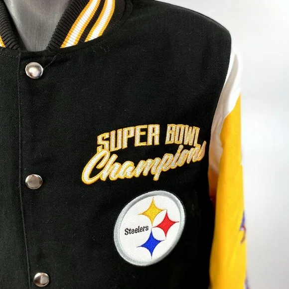 PITTSBURGH STEELERS TIME SUPERBOWL 2022 CHAMPIONSHIP JACKET S L